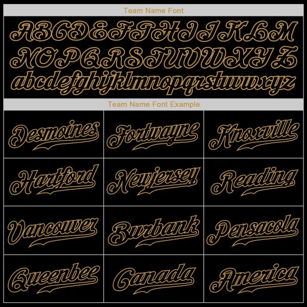 Women's Custom Black Black-Old Gold Authentic Baseball Jersey