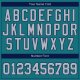 Preschool Custom Aqua Gray-Navy Authentic Baseball Jersey